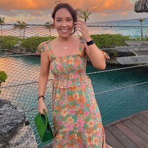 Petal & Pup Vibrant Floral Maxi Dress